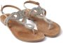 Lazamani Zilveren Sandaal met Strass en Kralen Gray Dames - Thumbnail 50