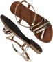 Lazamani Zoe Leren Dames Sandalen Gold - Thumbnail 6