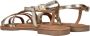Lazamani Zoe Leren Dames Sandalen Gold - Thumbnail 7