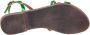 Lazamani Zoe Leren Dames Sandalen Green - Thumbnail 6