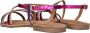 Laza i Metallic Leren Sandalen Multicolor - Thumbnail 8