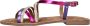 Laza i Metallic Leren Sandalen Multicolor - Thumbnail 9