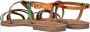 Laza i Metallic Leren Sandalen Multicolor - Thumbnail 6