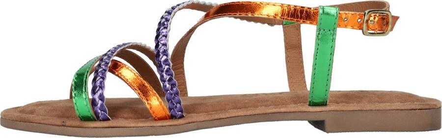 Lazamani Dames Sandalen 33.524 Orange Multi