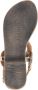 Lazamani ladies sandals rounds metallic Goud Leer Platte sandalen Dames - Thumbnail 14