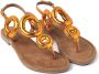 Lazamani 33.543 Sandalen Dames Oranje - Thumbnail 12