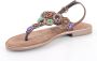 Lazamani Suède teensandaal Bruin Suede Platte sandalen Dames - Thumbnail 12