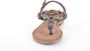 Lazamani Suède teensandaal Bruin Suede Platte sandalen Dames - Thumbnail 10