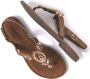 Lazamani Naomi Suede Dames Sandalen Taupe - Thumbnail 2