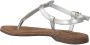 Lazamani Metallic Zilveren Sandalen Gray Dames - Thumbnail 10