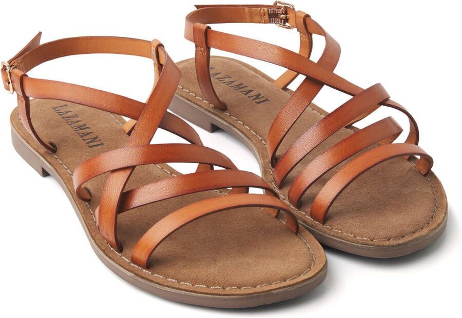 Lazamani Dames Sandalen 75.527 Tan