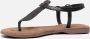 Lazamani Zwarte sandalen met reptielstructuur Black Dames - Thumbnail 14