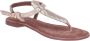 Lazamani T-band Sandalen goud Leer Dames - Thumbnail 12