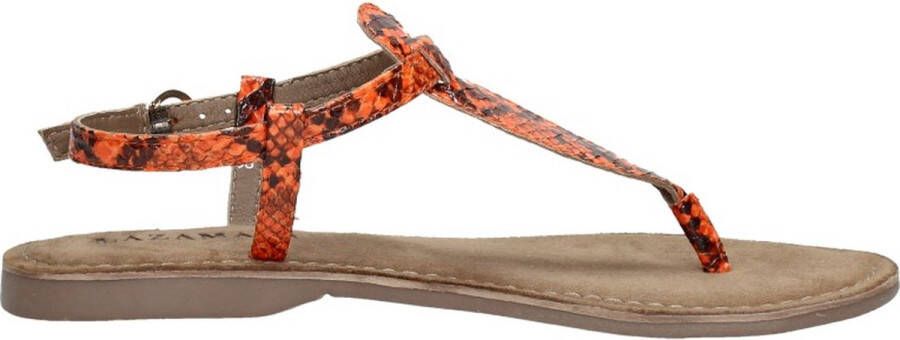 Lazamani Dames sandalen Trendy oranje