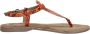 Lazamani Dames sandalen Trendy oranje - Thumbnail 4