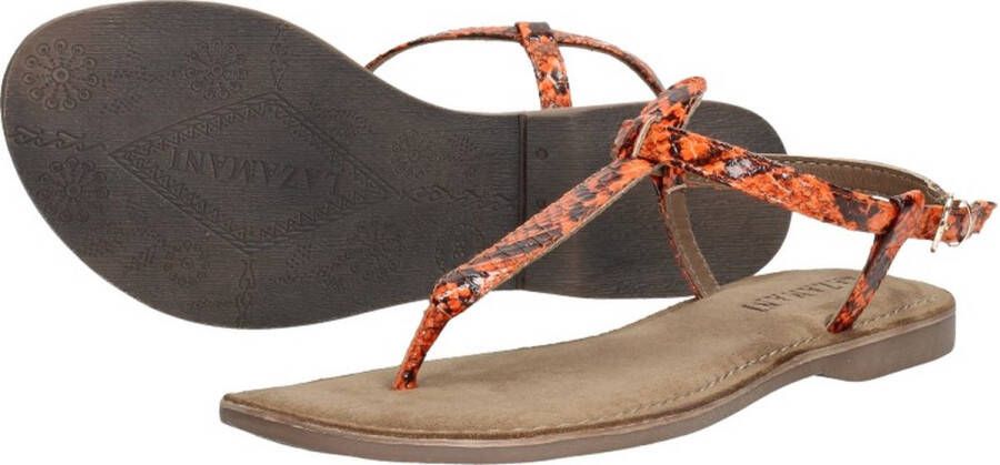 Lazamani Dames sandalen Trendy oranje