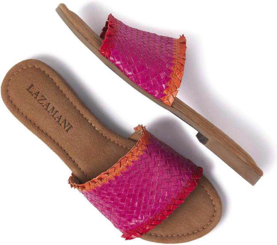 Lazamani Dames Slippers 33.486 Fuxia Roze