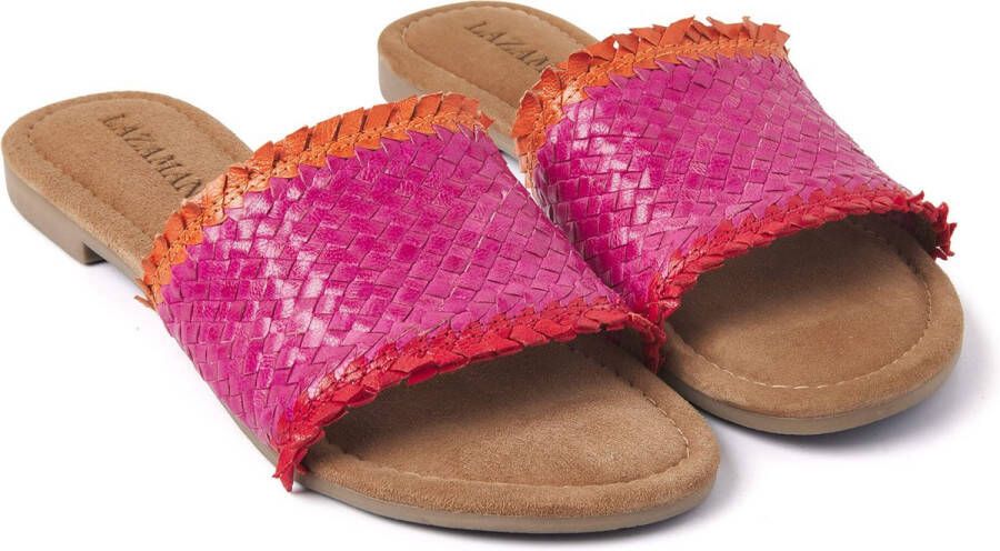 Lazamani Dames Slippers 33.486 Fuxia Roze
