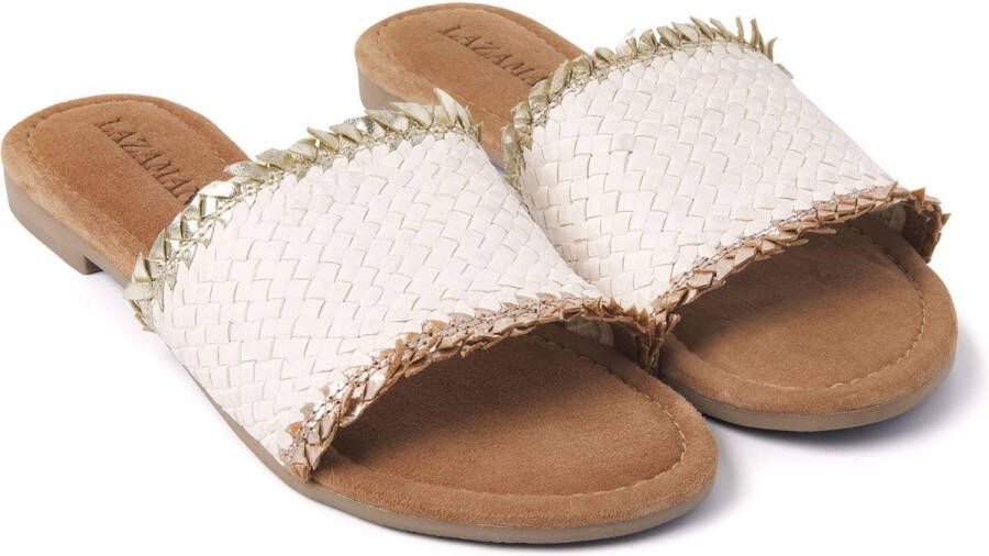 Lazamani Dames Slippers 33.486 Off-White