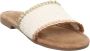 Lazamani Dames Slippers 33.486 Off-White - Thumbnail 7