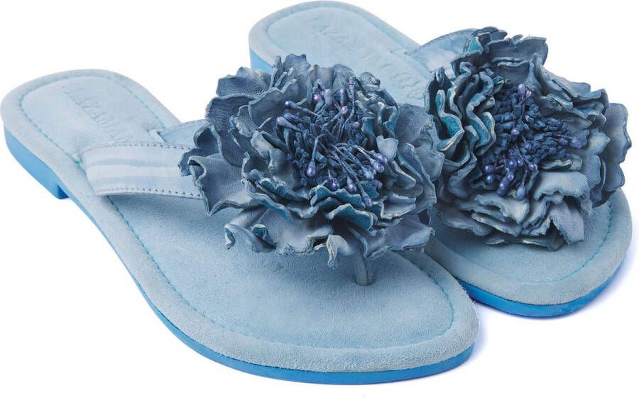 Lazamani Dames Slippers 33.517 Sky Blue