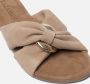 Lazamani Ladies mules crossed strap chamul Beige Suede Geen Dames - Thumbnail 6