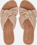 Lazamani Ladies mules crossed strap chamul Beige Suede Geen Dames - Thumbnail 15