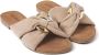 Lazamani Ladies mules crossed strap chamul Beige Suede Geen Dames - Thumbnail 7