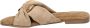 Lazamani Ladies mules crossed strap chamul Beige Suede Geen Dames - Thumbnail 12