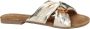 Lazamani Stijlvolle Leren Slippers met Metalen Detail Yellow Dames - Thumbnail 12