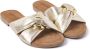 Lazamani Stijlvolle Leren Slippers met Metalen Detail Yellow Dames - Thumbnail 15