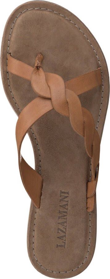 Lazamani Dames Slippers 75.283 Cognac Schoenen