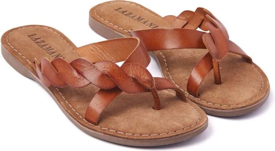 Lazamani Dames Slippers 75.283 Cognac - Foto 15