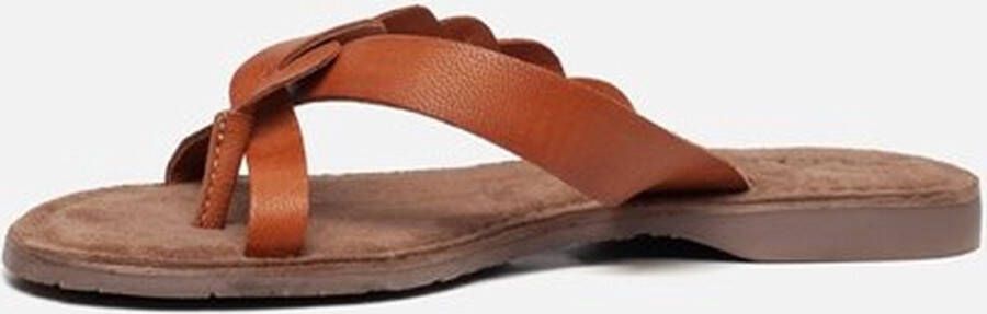 Lazamani Dames Slippers 75.283 Tan