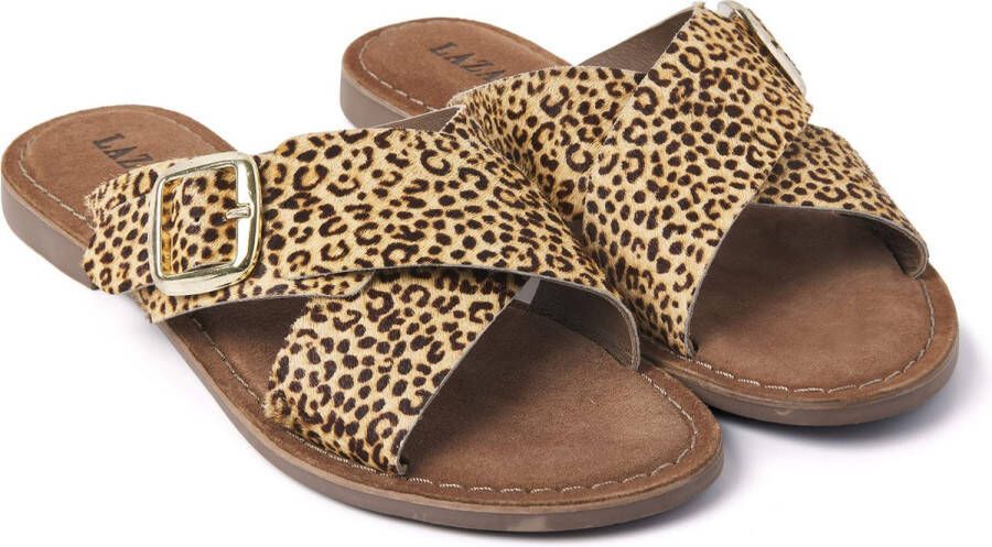 Lazamani Dames Slippers 75.323 Leopard