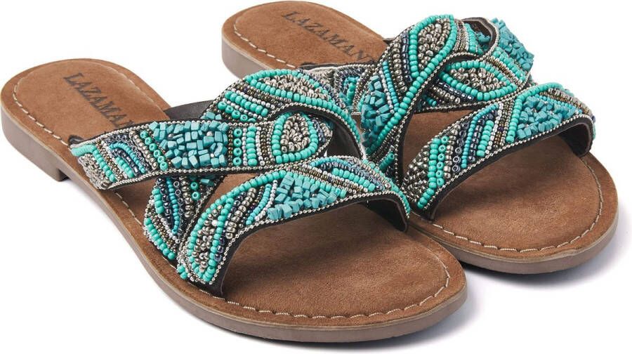 Lazamani Dames Slippers 75.337 Aqua