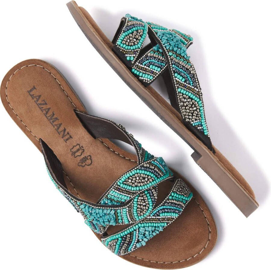 Lazamani Dames Slippers 75.337 Aqua