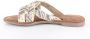 Lazamani Beige Zomer Slipper met Kralenbanden Beige Dames - Thumbnail 10