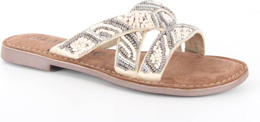 Lazamani Dames Slippers 75.337 Beige