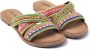 Lazamani Marlin Leren Dames Slippers Lilac Multi - Thumbnail 3