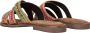 Lazamani Marlin Leren Dames Slippers Lilac Multi - Thumbnail 7