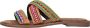 Lazamani Marlin Leren Dames Slippers Lilac Multi - Thumbnail 8