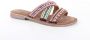 Lazamani Kleurrijke Handgemaakte Zomer Slippers Multicolor Dames - Thumbnail 9