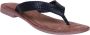 Lazamani 75.481 leren teenslippers met slangenprint zwart - Thumbnail 19