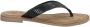Lazamani 75.481 leren teenslippers met slangenprint zwart - Thumbnail 31