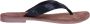 Lazamani 75.481 leren teenslippers met slangenprint zwart - Thumbnail 16