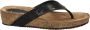 Lazamani Slipper Met Sleehak Leer Zwart Dames - Thumbnail 9