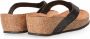 Lazamani Slipper Met Sleehak Leer Zwart Dames - Thumbnail 12