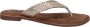 Lazamani ladies toe slippers shiny weav Goud Suede Teenslippers Dames - Thumbnail 15
