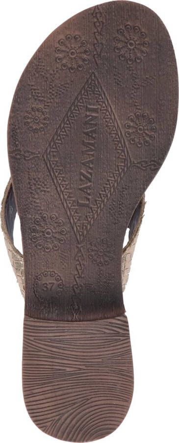 Lazamani ladies toe slippers shiny weav Goud Suede Teenslippers Dames - Foto 10